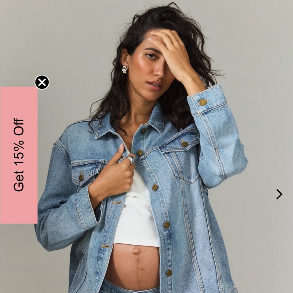 Hatch The Classic Maternity denim jacket